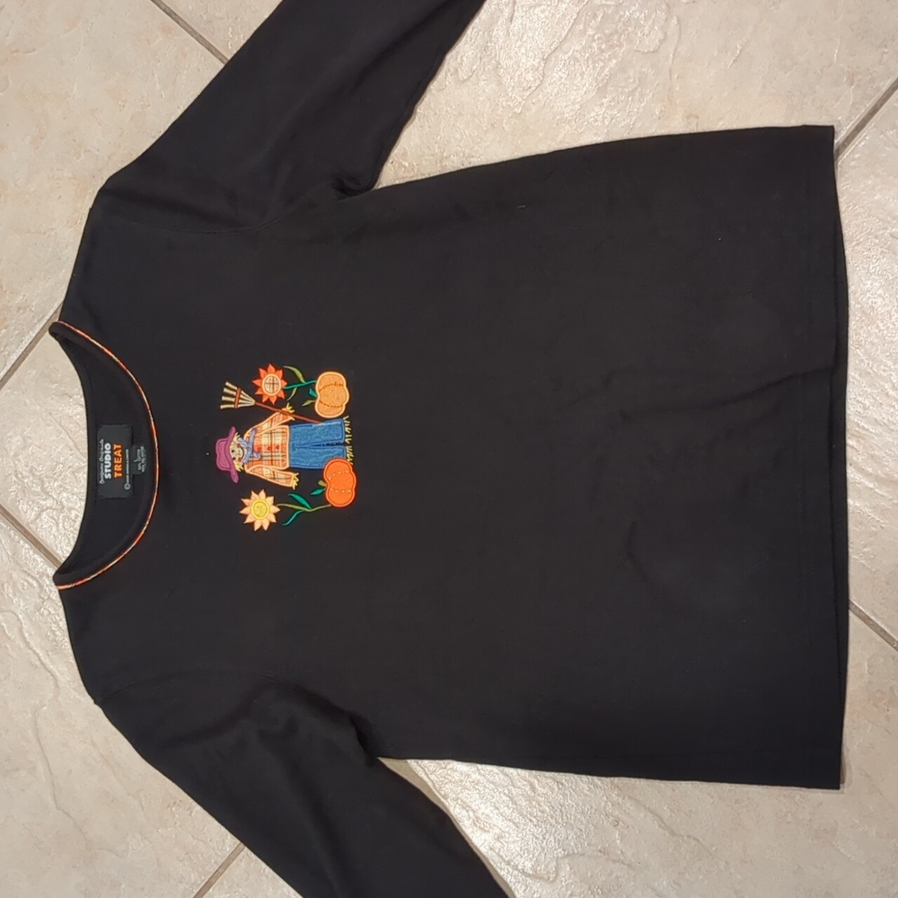Designers Originals Studio Treat Scarecrow Top Blouse Size Large